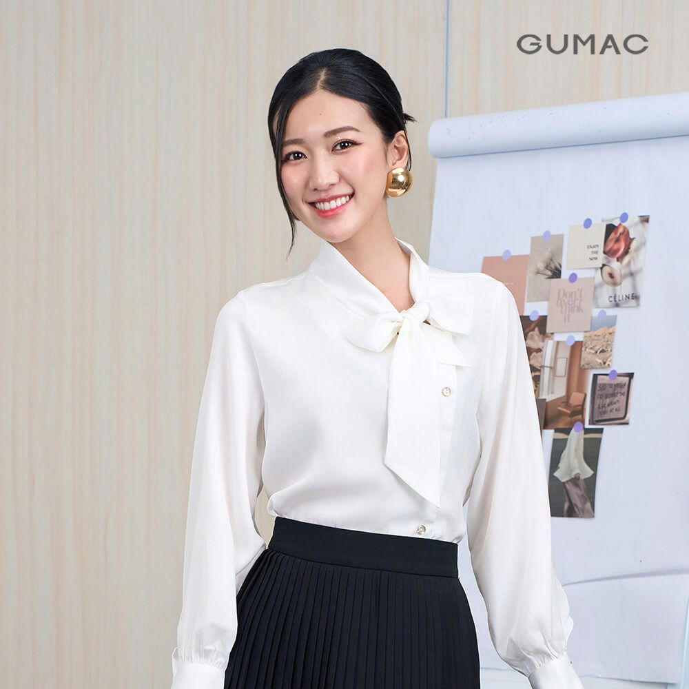 Áo sơ mi nữ tay dài thanh lịch