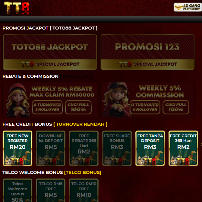 TOTO88 🔥 Free New Register RM 20 & Welcome Bonus 50% 🔥