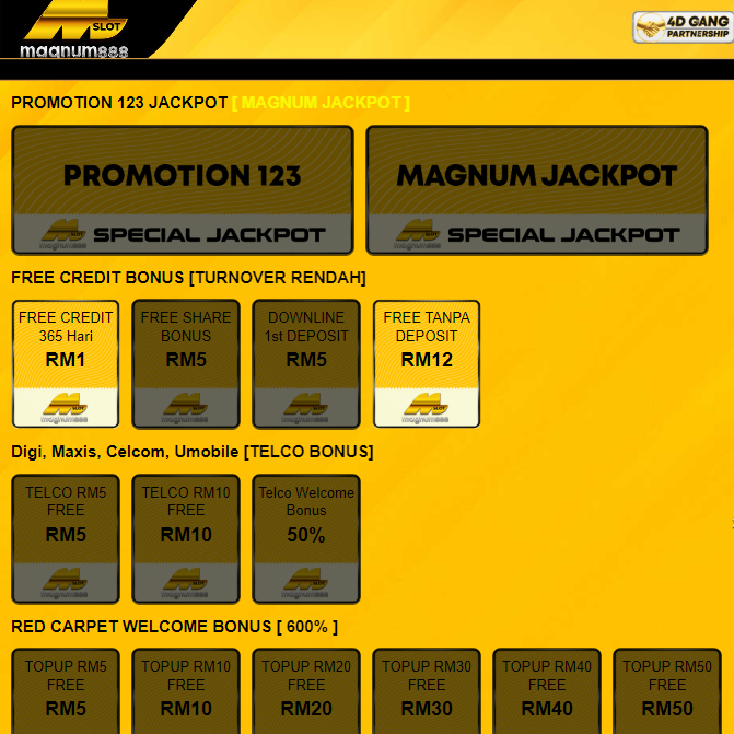 MAGNUM888  🔥 Free Credit Tanpa DEPOSIT RM 12 & Welcome Bonus 50% 🔥