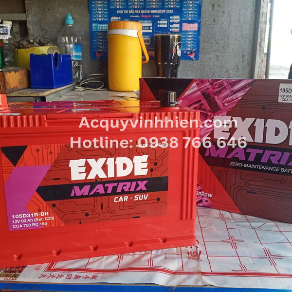 Ắc Quy EXIDE 105D31L 12V 90Ah