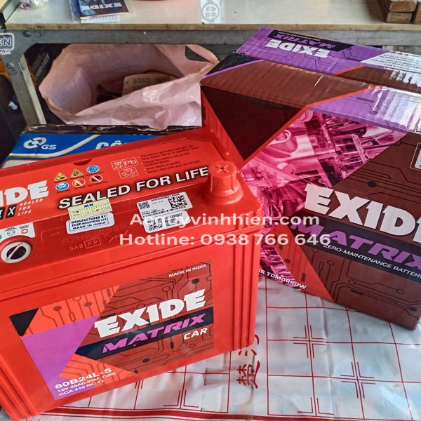 Ắc Quy EXIDE 60B24L 12V 45Ah