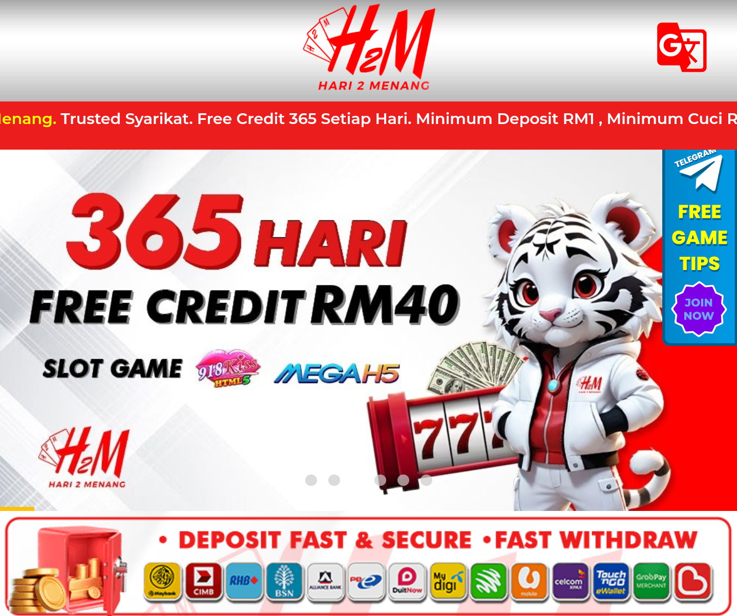 ✨H2M✨ 🔥Free Credit RM30 & Welcome Bonus 70%🔥