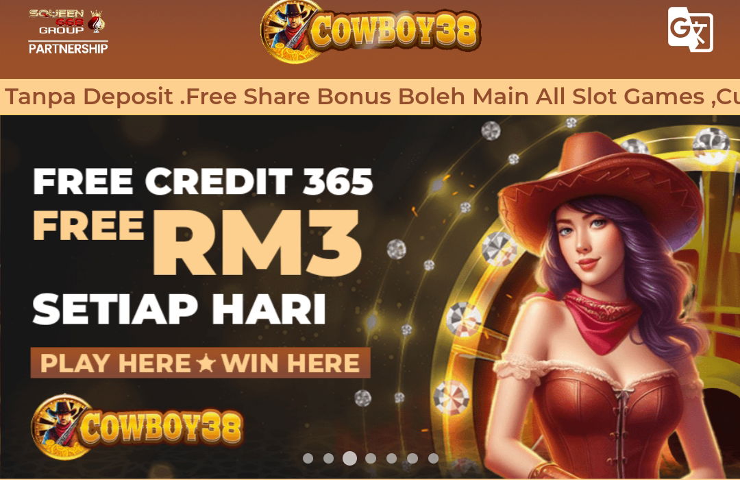 Cowboy38 | Free Credit New Register RM10 | 365 Days Free Credit RM3 | Trusted