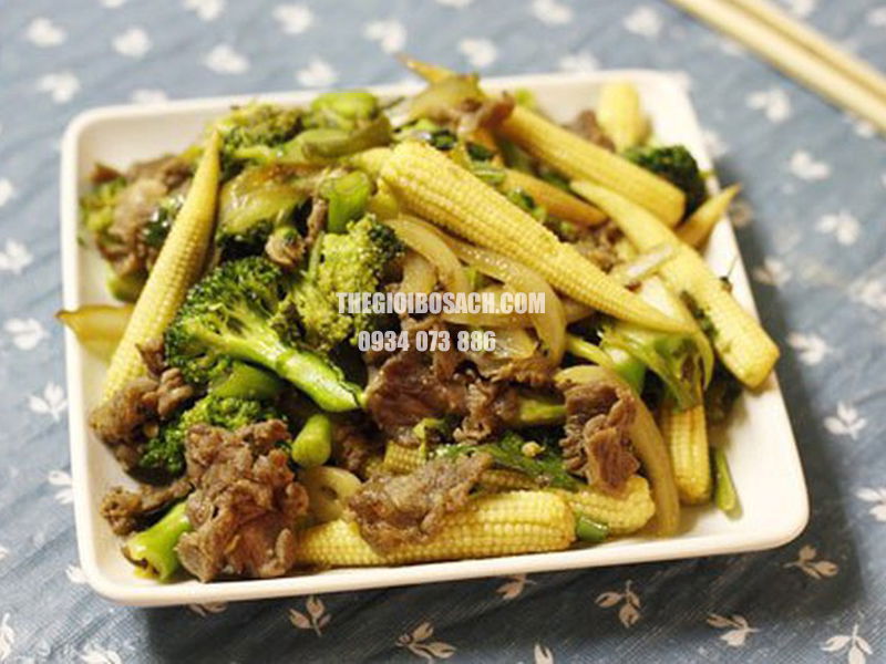 Ngô Bao Tử Xào Thịt Bò