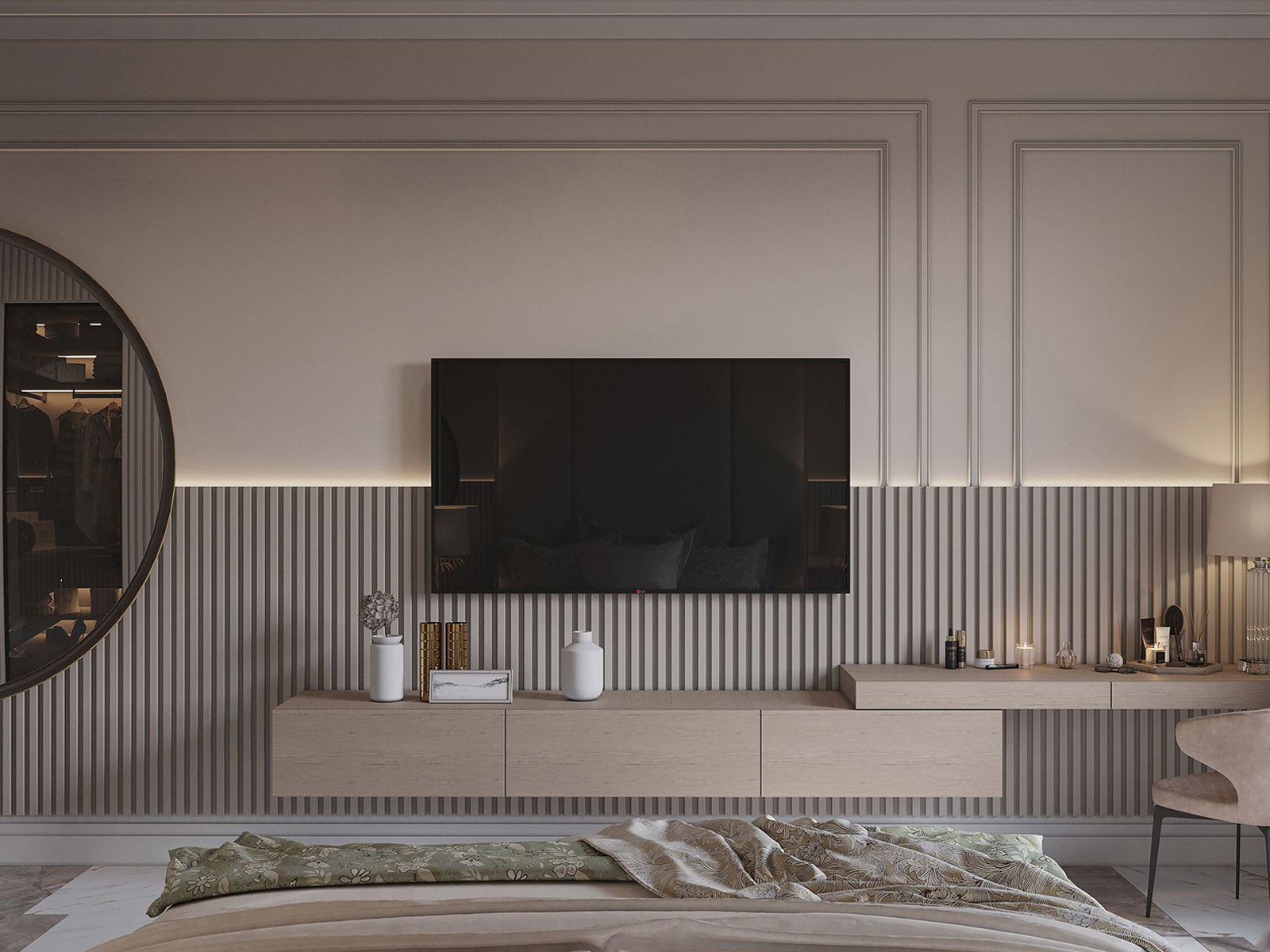 Kích Thước Kệ Tivi Treo Tường Tiêu Chuẩn Thông Dụng