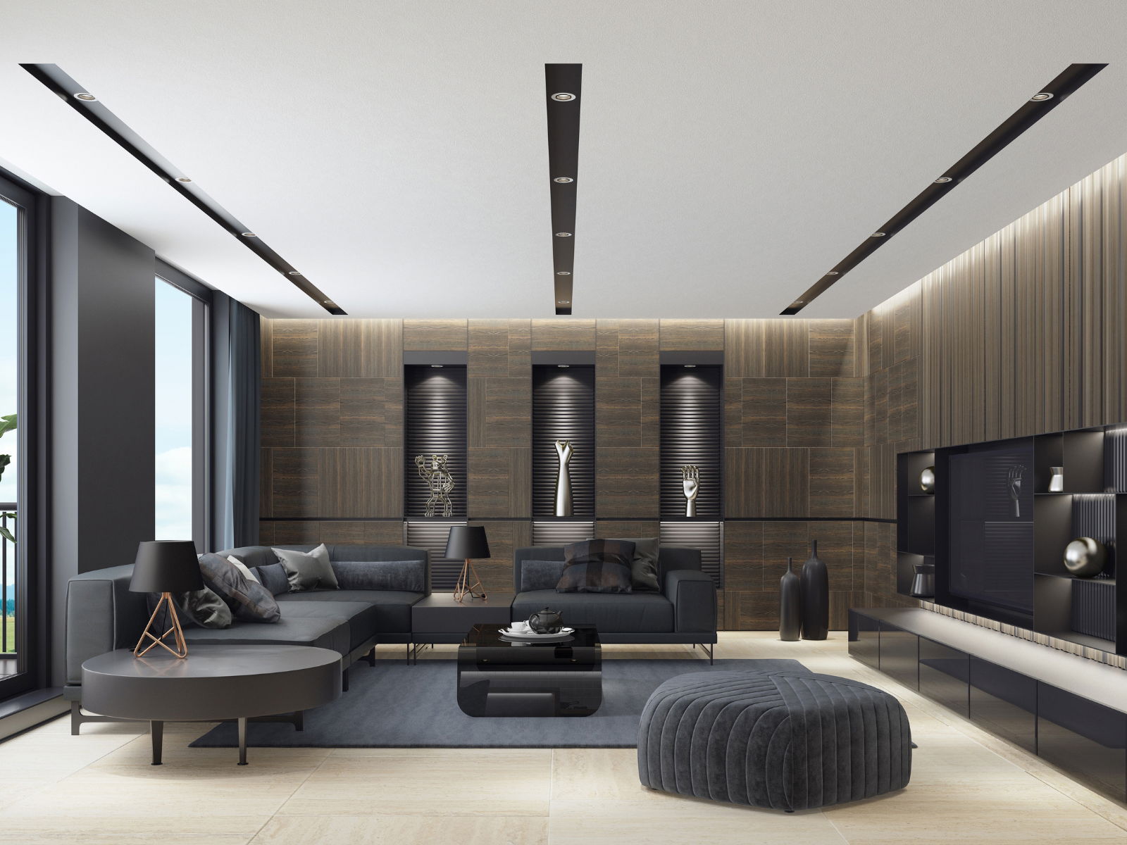 Thiết Kế Nội Thất Phòng Khách Chung Cư 50m2 HOT Nhất