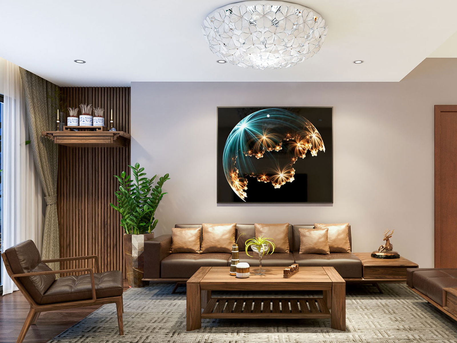 Mẫu Thiết Kế Phòng Khách Chung Cư Tiện Nghi, Sang Trọng