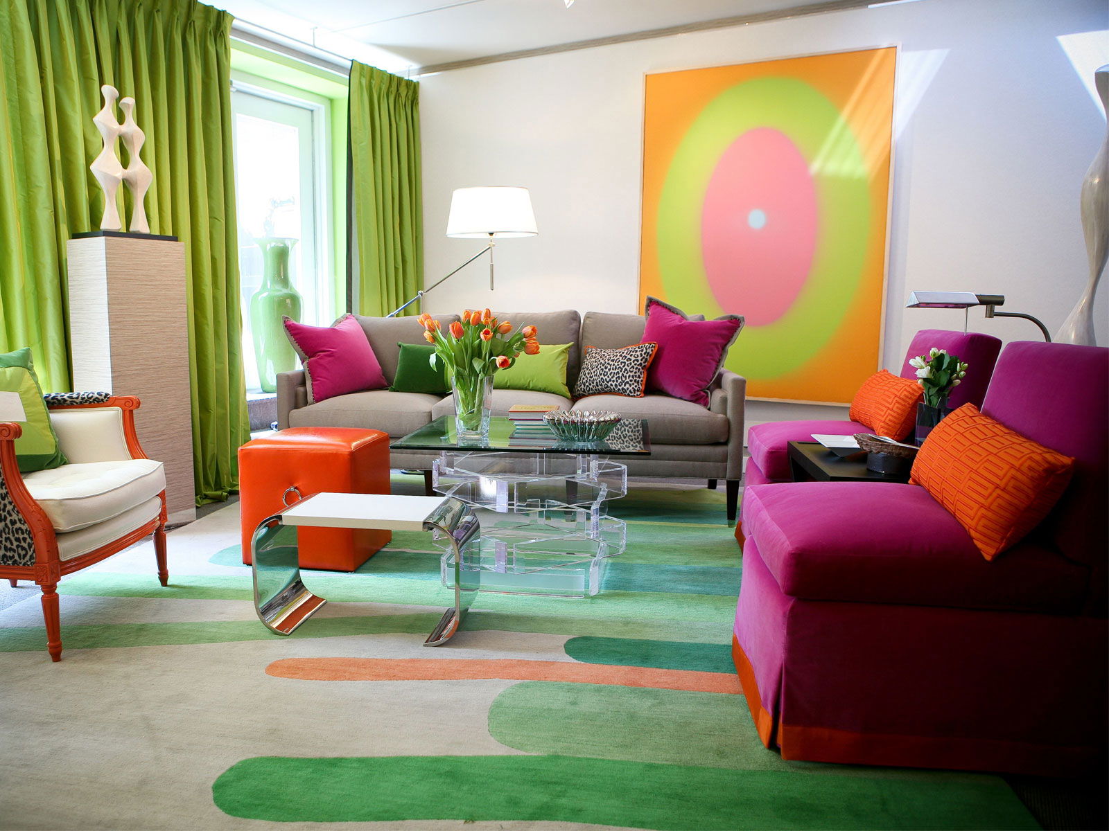 Cách Phối Màu Nội Thất Phòng Khách Cực Kỳ Hút Mắt