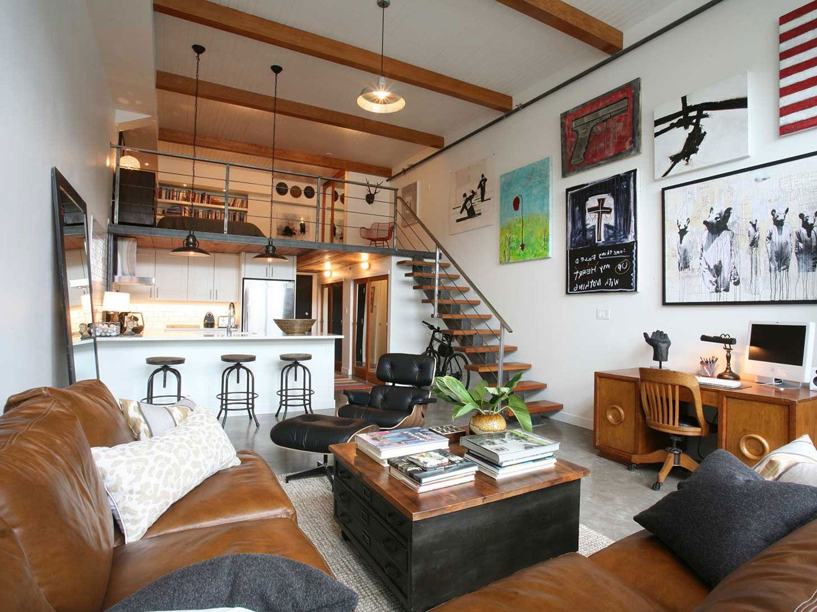 25+ Mẫu Thiết Kế Nội Thất Phòng Khách Nhà Gác Lửng Đẹp