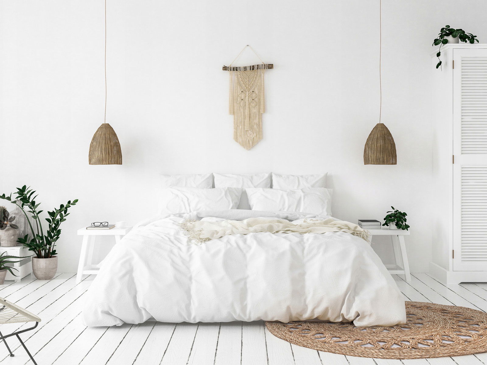 30+ Thiết Kế Phòng Ngủ Màu Trắng Đẹp, Nhã Nhặn, Tinh Tế