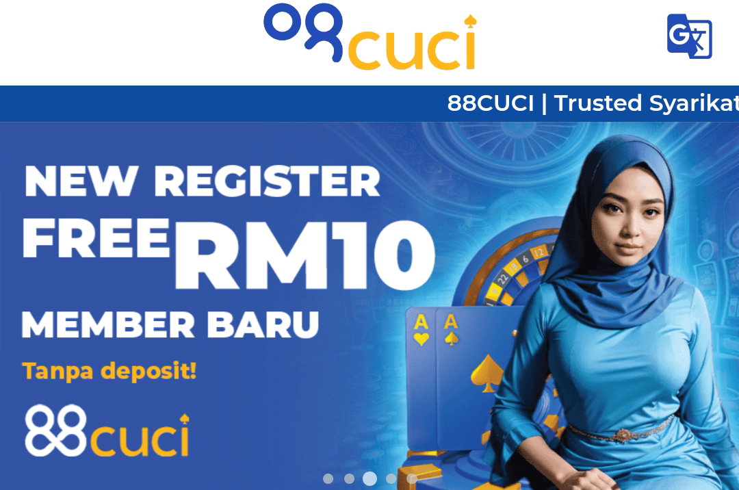 88CUCI | New Member Free Credit RM10 | Welcome Bonus 50%