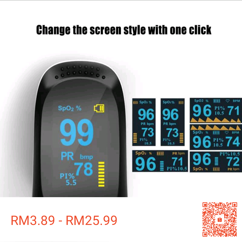Blood Oxygen Monitor Oxymetre 