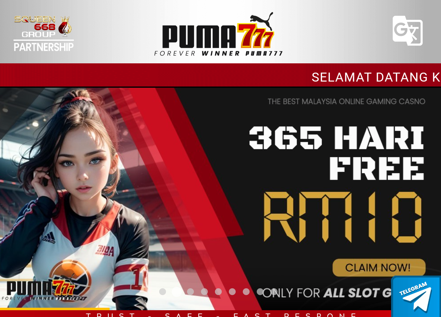 Trusted👍🏾✨PUMA777✨ 🔥Free Credit RM10 & Welcome Bonus 50%🔥