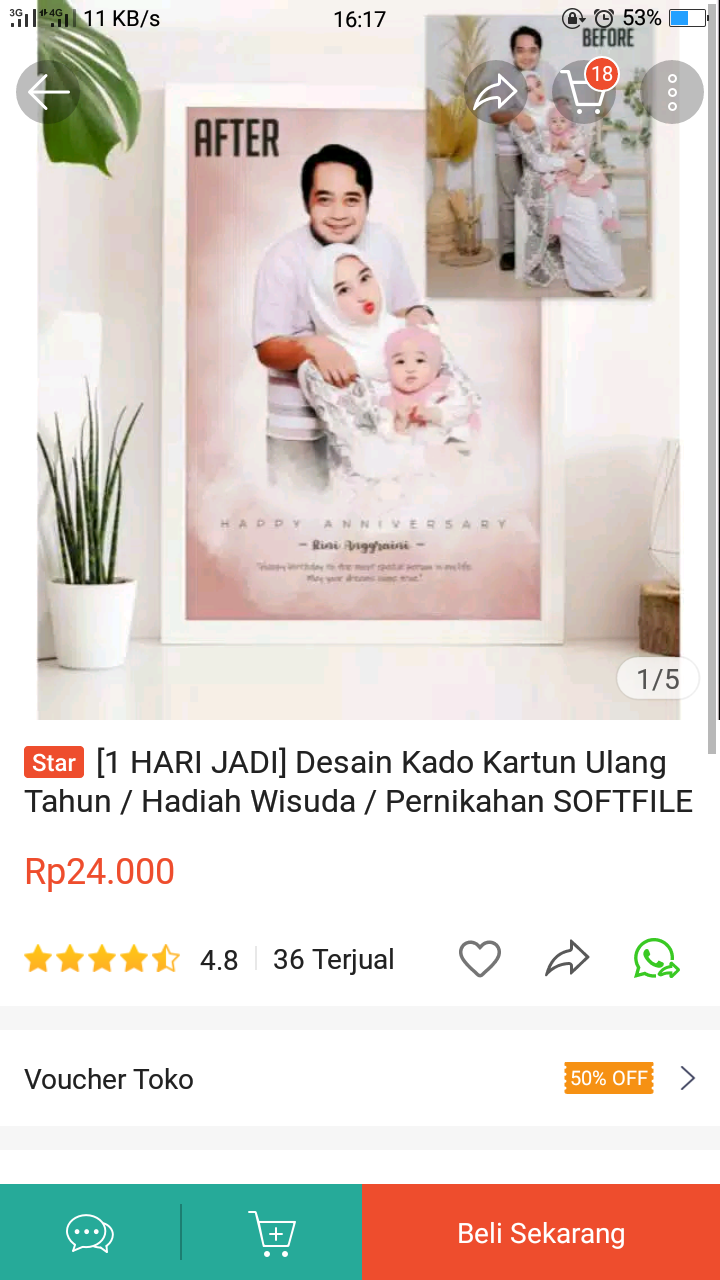 Kado desain wedding, ultah, wisuda