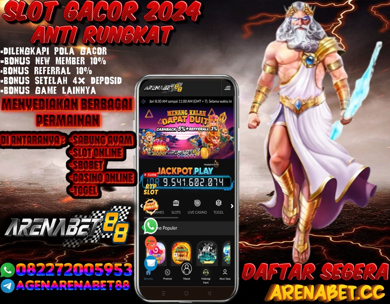 ARENABET88 - SITUS ONLINE TERPERCAYA ANTI RUNGKAD