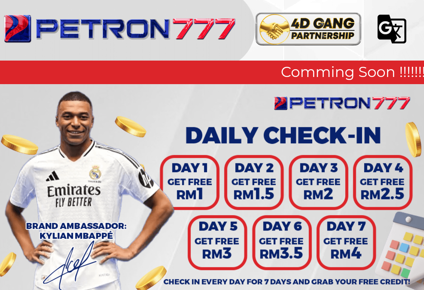 ✨PETRON777✨ 🔥Free Credit RM30 & Welcome Bonus 50%🔥