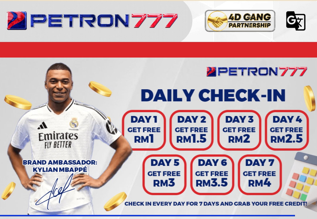Petron777 | New Member Free Credit RM30 | 365 Day Free Credit RM10 | Trusted