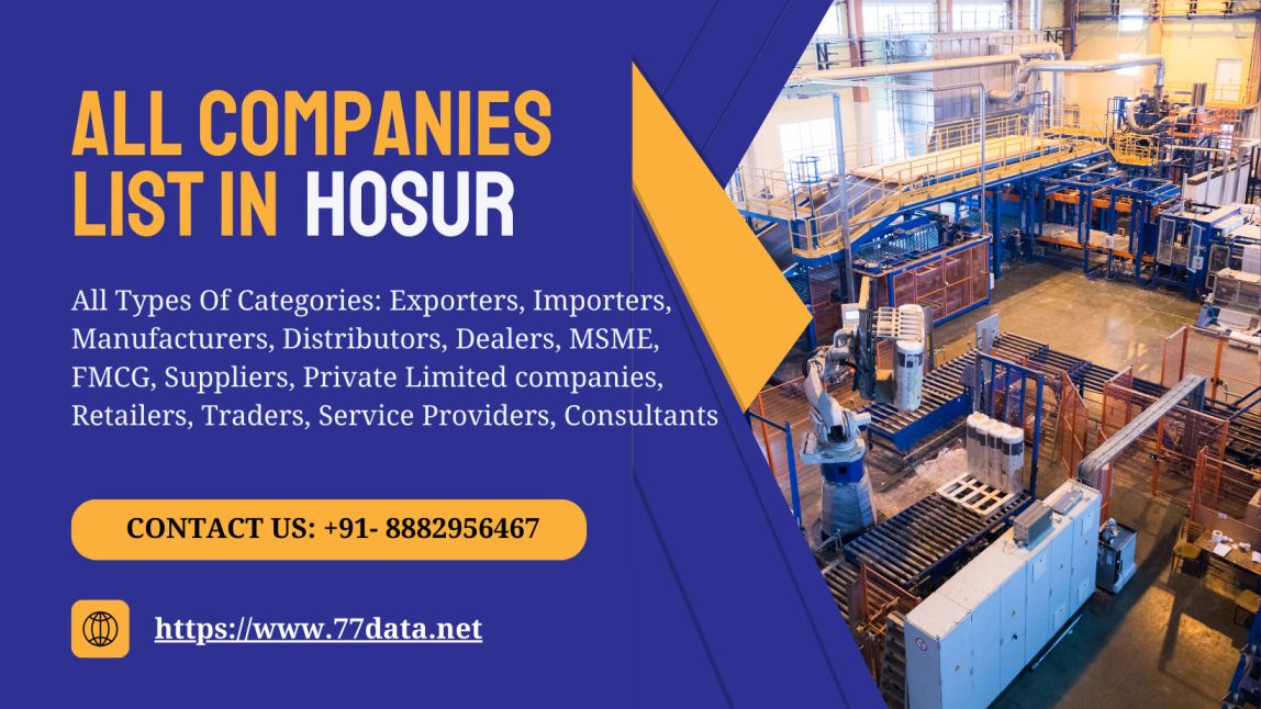 From Startups to Industry Leaders: A Complete Hosur Company List