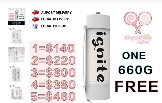 Buy Ignite Max Cream Chargers 3.3L | Purest N2O Nitrous Oxide