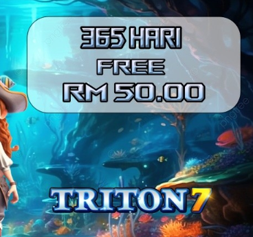 TRITON7💵New Member RM0💦Daily Free credit RM50🚀Welcome Bonus 50%